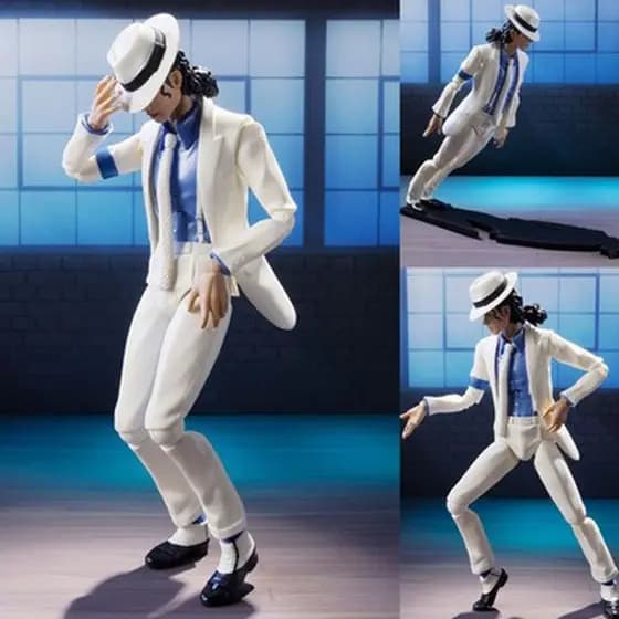 16cm Michael Jackson Suave Criminal Moonwalk Figura De Ação Modelo Brinquedos MJ Suspense Articulado Móvel Nat Presente