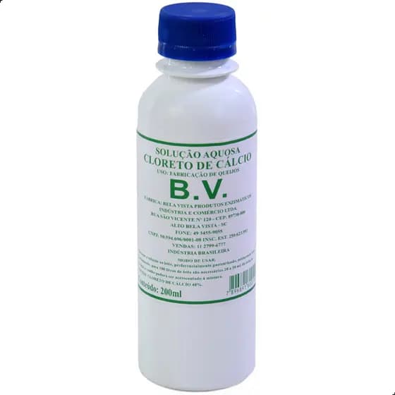 Cloreto de Cálcio para Fabricação de Queijo - 200ml