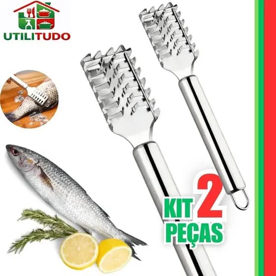 2/1 Peças Descamador Removedor de Escama Peixe Profissional