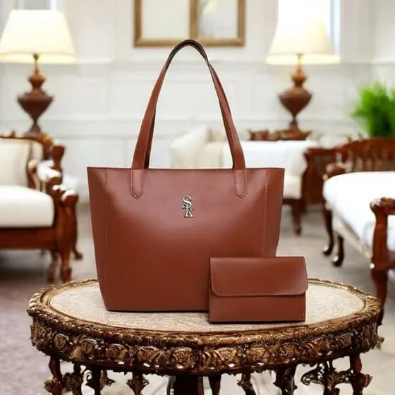 Bolsa Sacola + Carteira Feminina London Grande Fechamento em Zíper BJ