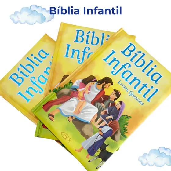 Livro Bíblia Infantil Letras Grandes Sbn Editora