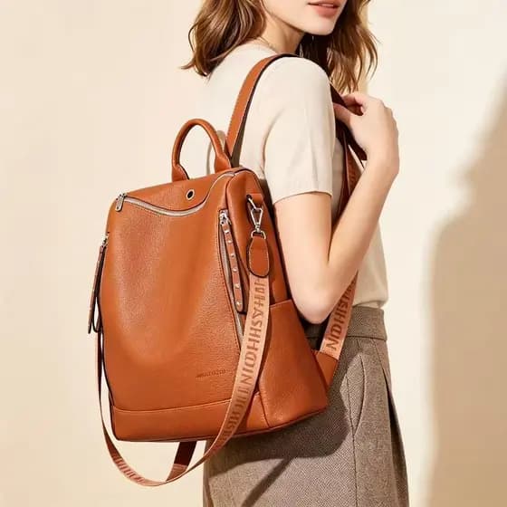 Mochila Feminina Casual Elegante 2 em 1 Bolsa de Ombro Grande Capacidade M2356 TM