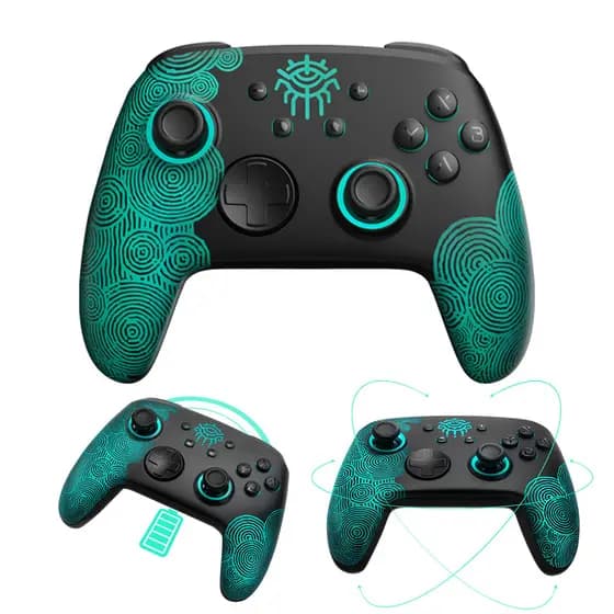 Controle De Jogo Sem Fio Com Rgb E Nfc Para Pc,android, Ios