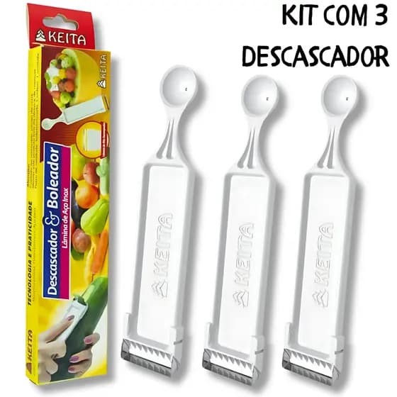 Descascador e Boleador 2 em 1 Keita para Batata Frutas e Legumes Utensílio de Cozinha