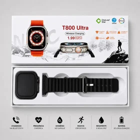 2026 T800 Ultra Mais Recente Smartwatch Relógio Inteligente Série 10 2.09 Polegadas NFC