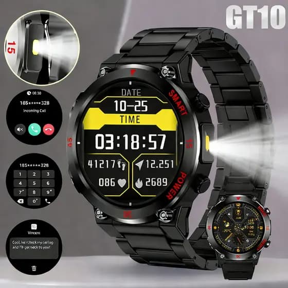 2026 Novo Smartwatch GT10 Ultra 2 Pulseiras Relógio Inteligente NFC Android e iOS