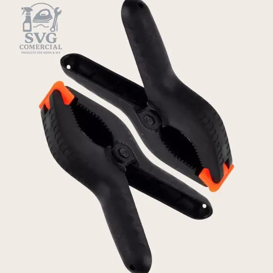 KIT 02 Grampos Pinça Garra Fundo Infinito Fundo Fotográfico 6''