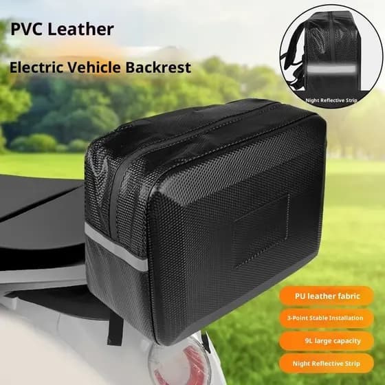 Bolsa suspensa para veículo elétrico, bolsa de armazenamento para capacete traseiro, bolsa suspensa para encosto de moto