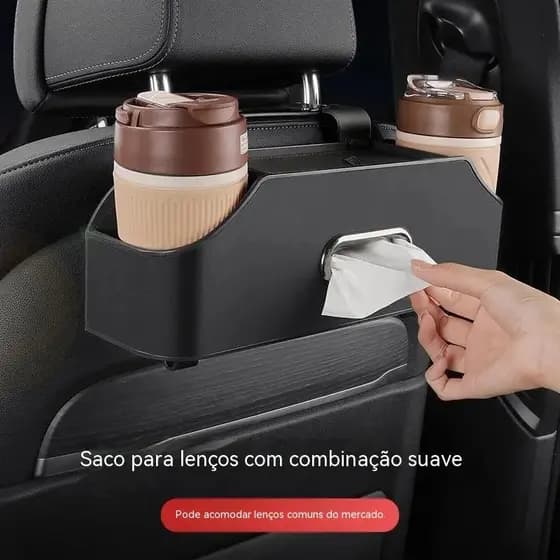 Caixa de armazenamento para encosto de banco de carro, novo organizador de armazenamento multifuncional suspenso para ca