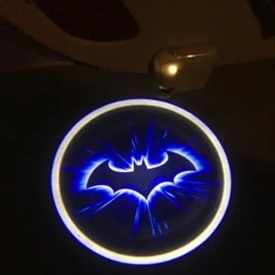 Projetor de luz de boas-vindas para porta de carro, luz laser de abertura de porta, luz ambiente LED com sensor interno,