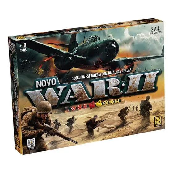 Jogo de tabuleiro - WAR II - GROW