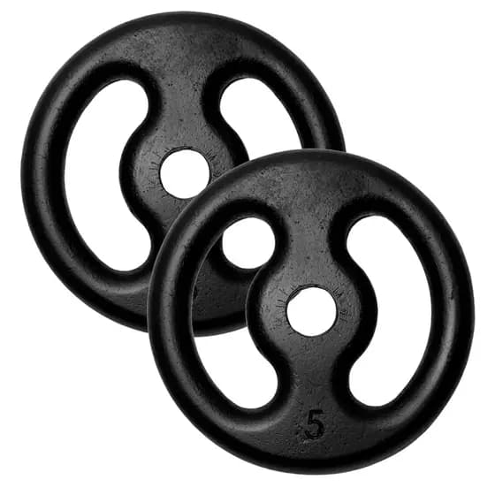 Par De Anilha Pintada 5kg Academia Treino Musculação Fitness