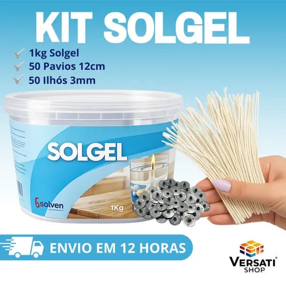 Kit Parafina Gel Para Velas Artesanais