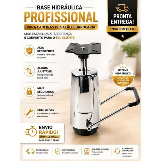 Bomba Hidráulica Cadeira Barbeiro Marri, Prismec Terra Santa