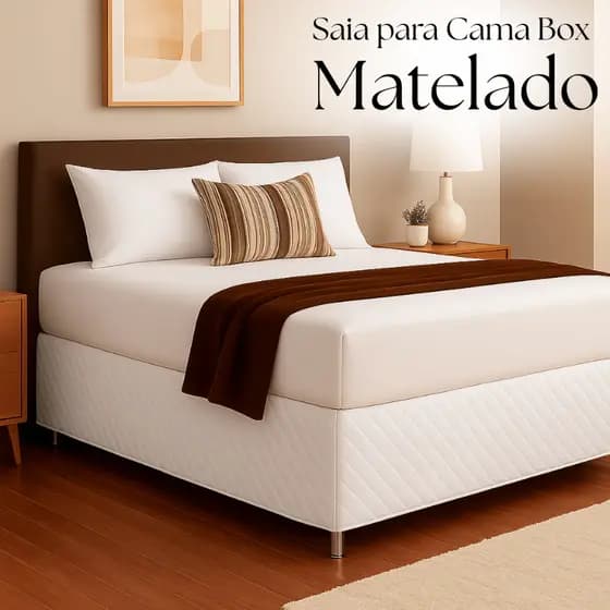 Saia Casal De Cama Box Matelado Ultrassonico Solteiro Queen King Box Elegante Tecido Resistente
