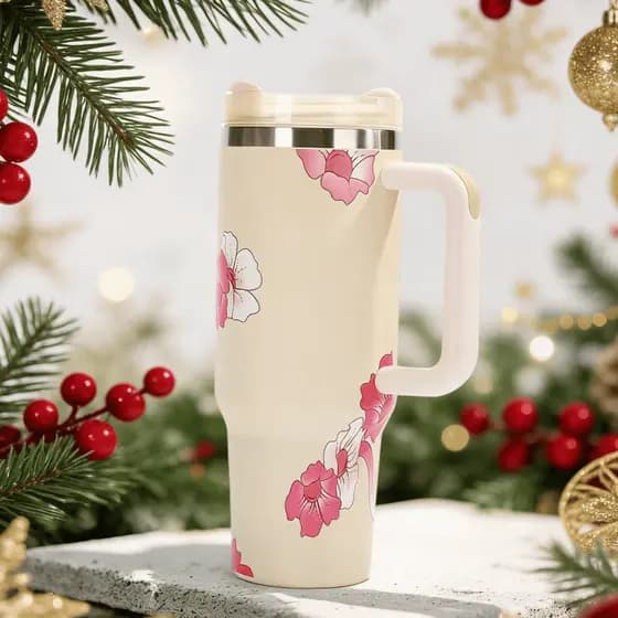 garrafa térmica de água Termo com grande capacidade1200ml Aço Inoxidável Mantém Quente ou Gelado natal
