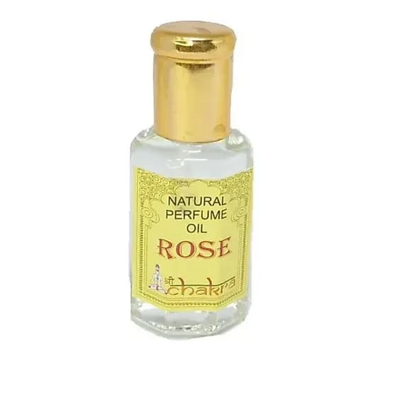 Perfume Oil Natural de Rosa – Óleo Perfumado Indiano Chakra 10 ml