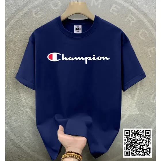 Camiseta Masculina Básica Champion Vintage Camisa T-shirt Unisex Algodão Confortável Qualidade Cores