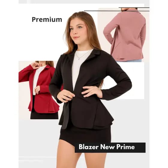 Blazer Infantil Juvenil Menina Alfaiataria Confortável