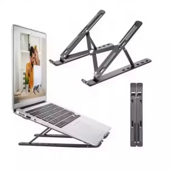 Base de Alumínio para Notebook macbook laptop tablet Portátil suporte apoio dobrável antiderrapante ajustável ergonômico