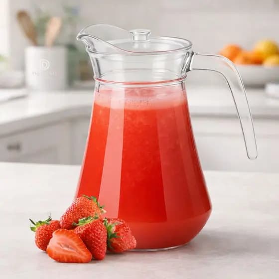 Jarra de Vidro com Tampa de Acrílico 1.5L Ideal para Suco, Água e Drinks Elegante e Resistente 🥤