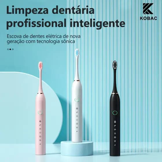 Escova Dental Sonic: Limpeza Profunda e Conforto Garantidos | Tecnologia Recarregável com Resistência à Água IPX7