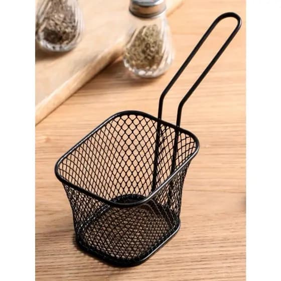 Cesto Mini Para Frituras Servir Petiscos Batata Nuggets Clink-14,5 x 10,5 cm