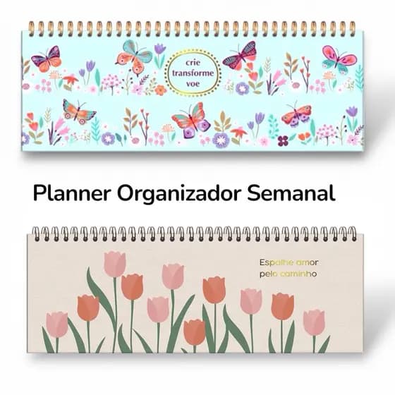 Planner Organizador Semanal | Presentes Rotina Organização Fina Ideia