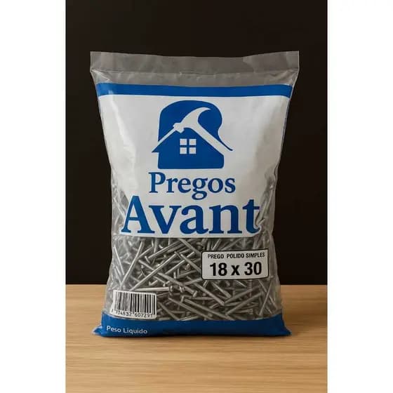 PREGOS 18 X 30 COM CABECA AVANT 1KG