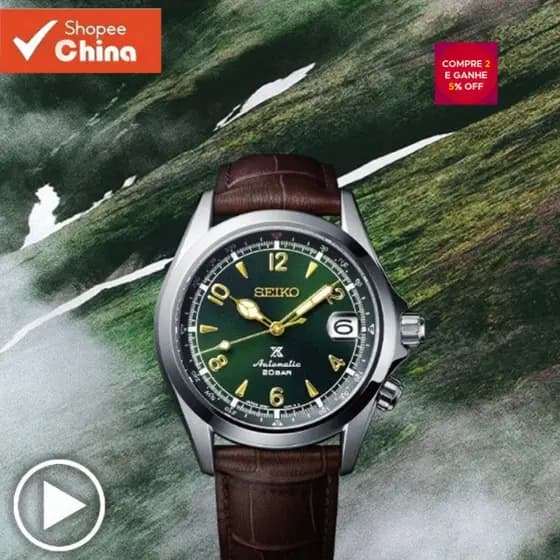 Relógio Esportivo Verde SEIKO x PADI para Homens Relógio de Couro Clássico Multifuncional para Melhores Presentes Mascul