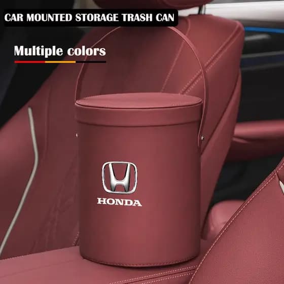 Lixeira de couro para carro, adequada para o interior de carros Honda Odyssey, Crider, Accord, Free Jazz, City, Civic, F