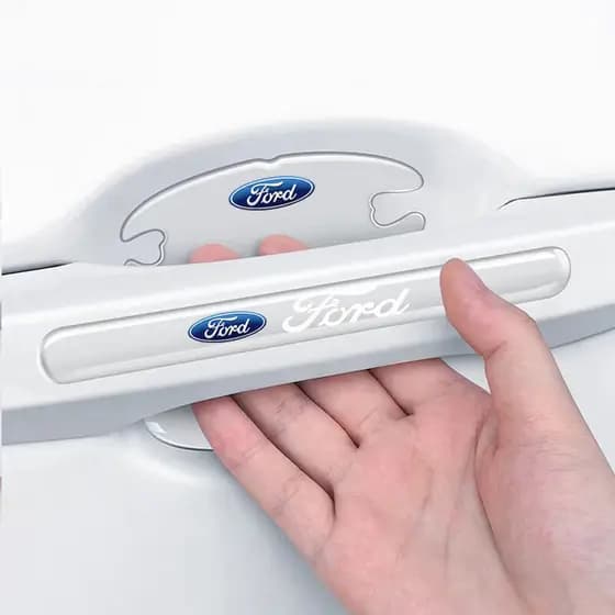 Para Ford, adesivo de tigela de porta de carro, protetor de maçaneta, filme decorativo, adesivos de maçaneta, 8 peças/co