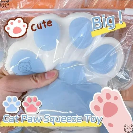 Brinquedo Sensorial Realista em Forma de Pata de Gato Grande, Brinquedo de Pelúcia Fofo