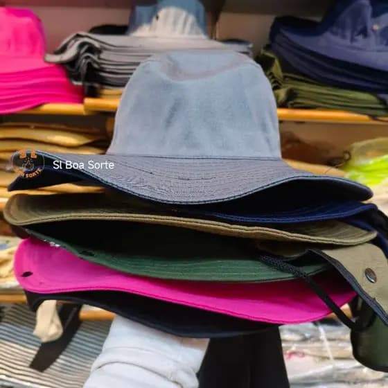 Chapéu com Protetor de Pescoço e Aba Larga – Proteção Solar Estilo Australiano para Pesca e Trilhas