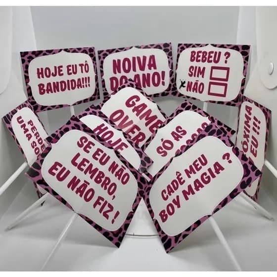 10 PLAQUINHA ONÇA RASUL / despedida solteira