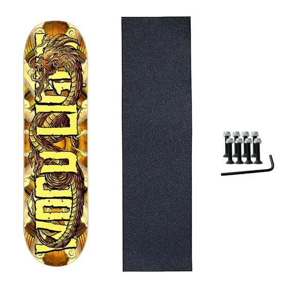 Kit Shape Marfim Dragon Brown + Lixa Emborrachada + Parafuso | Wood Light
