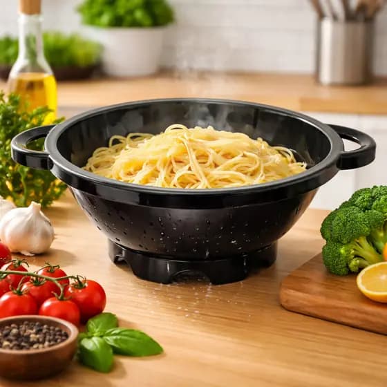 Escorredor de Massa 36cm Plástico Macarrão Arroz Legumes