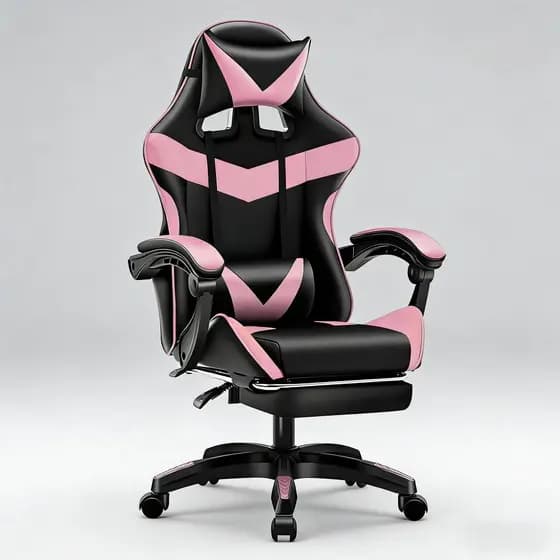 Cadeira Gamer Profissional Premium – Ajuste Total, Conforto e Apoio de Pés para Jogos e Home Office F19