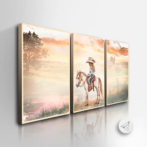 Kit 3 Quadros Decorativos Infantil *NOMES* Personalizados! estilo e tamanho para Quarto, Sala All
