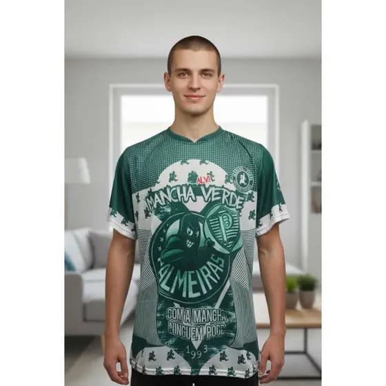 CAMISETA DE TORCIDA MANCHA VERDE