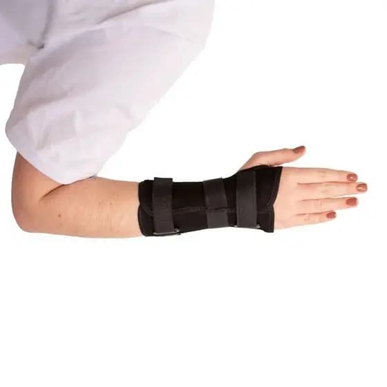 Ortese Curta Com Tala P/ Punho Bilateral Preto BC0656 - Mercur