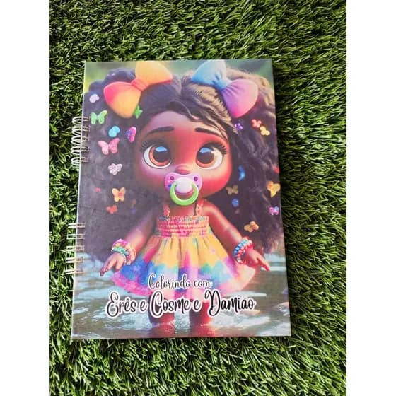Livro de Colorir Axé, Erês, Cosme Damião, Ibejis, Crianças, Ibejada Umbanda, Candomblé, capa dura