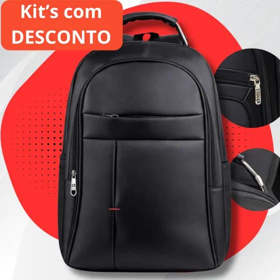 Mochila Unissex Grande Capacidade Faculdade Reforçada Impermeável para Notebook Trabalho