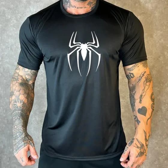 Camiseta Homem Aranha Dry Fit Spiderman Proteção UV 50+