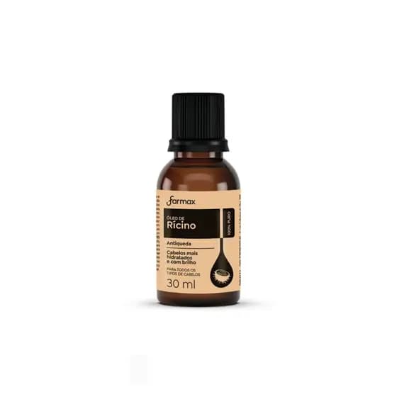Oleo de Ricino 100% Puro Farmax 30ml