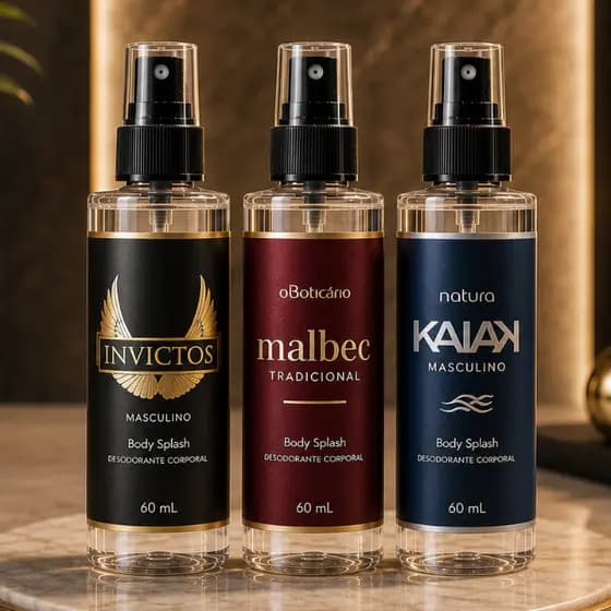 Perfumes Masculinos 60ml Importados Combo com 3 Fragancias Marcantes Longa Duracão Premium