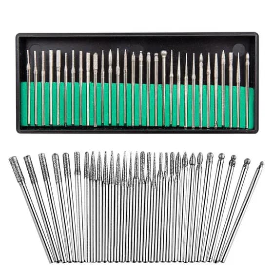 Caixa c/30 Brocas Diamantadas Lixadeira Unha Nail Drill Fresa Gel