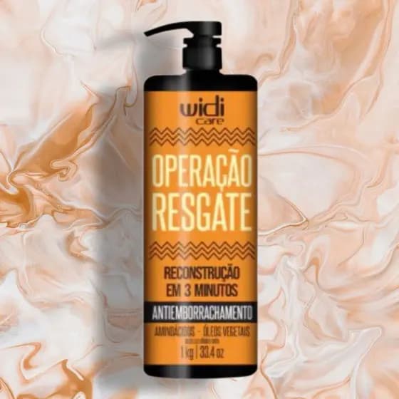 Máscara Capilar - Operação Resgate - Reconstrução Intensiva Antiemborrachamento Profissional - Widi Care 1kg