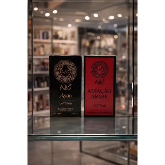 Kit 02 Perfumes Árabes ABC Asan e Atração Masculino 100 ml cada - Envio em 24 Horas