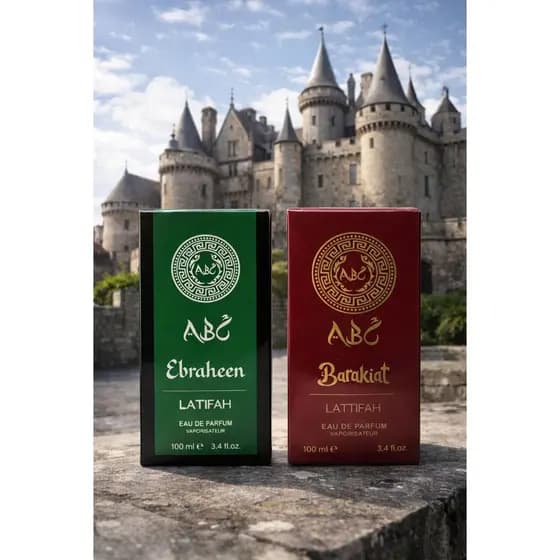 Kit 02 Perfumes Árabes ABC Lattifah Ebhaeen e Barakiat 100 ml cada - Envio em 24 Horas